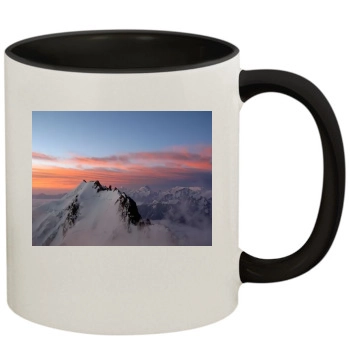 Mountains 11oz Colored Inner & Handle Mug