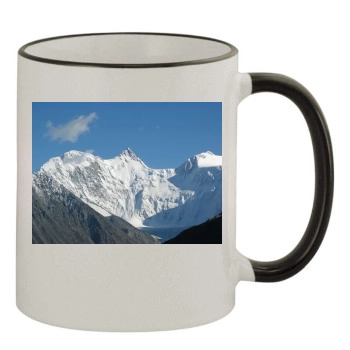 Mountains 11oz Colored Rim & Handle Mug