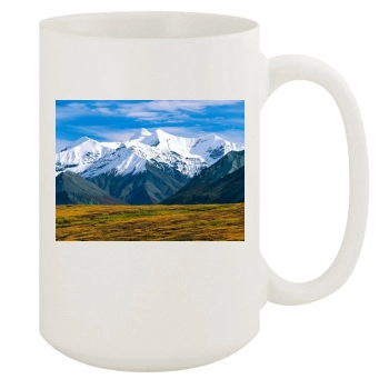 Mountains 15oz White Mug