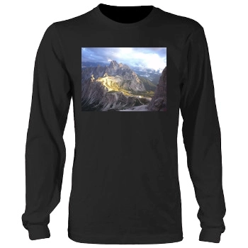 Mountains Men's Heavy Long Sleeve TShirt