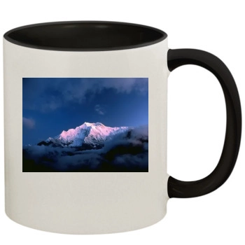 Mountains 11oz Colored Inner & Handle Mug