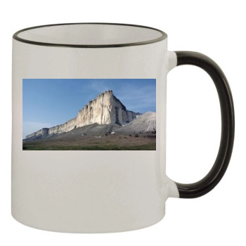 Mountains 11oz Colored Rim & Handle Mug