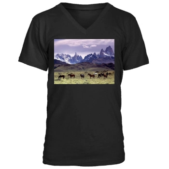 Mountains Men's V-Neck T-Shirt