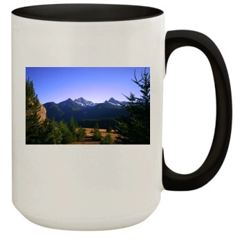 Mountains 15oz Colored Inner & Handle Mug