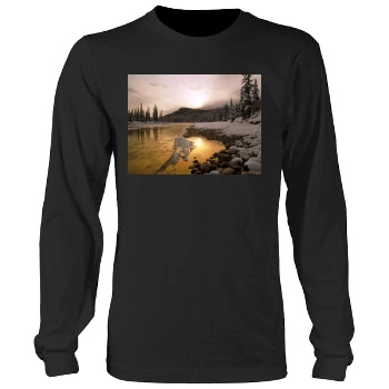 Mountains Men's Heavy Long Sleeve TShirt