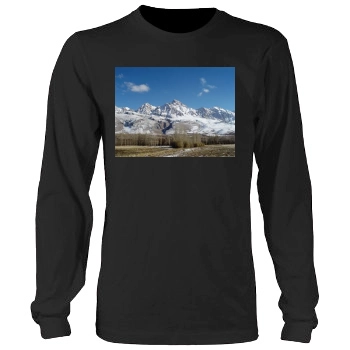 Mountains Men's Heavy Long Sleeve TShirt