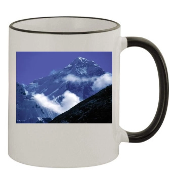 Mountains 11oz Colored Rim & Handle Mug