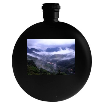 Mountains Round Flask