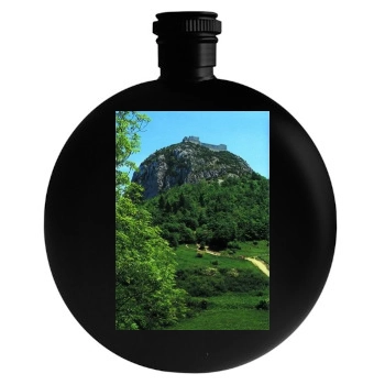 Mountains Round Flask