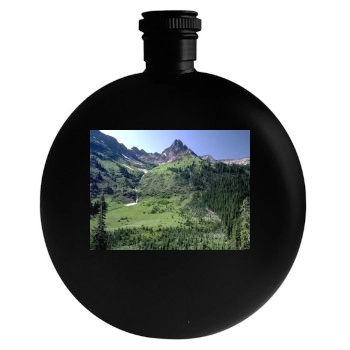 Mountains Round Flask