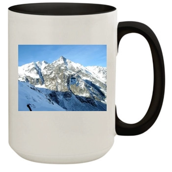 Mountains 15oz Colored Inner & Handle Mug