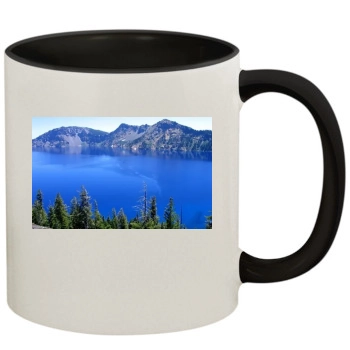 Mountains 11oz Colored Inner & Handle Mug