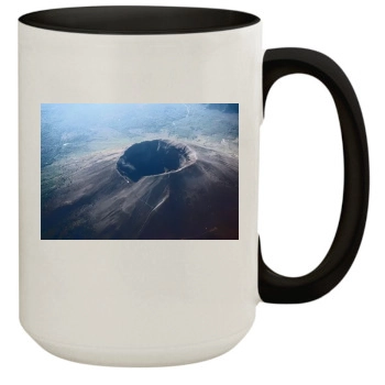 Volcanoes 15oz Colored Inner & Handle Mug