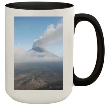 Volcanoes 15oz Colored Inner & Handle Mug