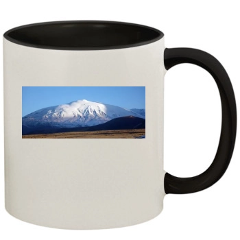 Volcanoes 11oz Colored Inner & Handle Mug