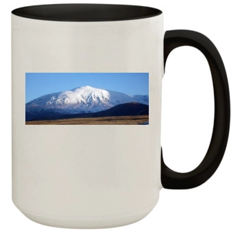 Volcanoes 15oz Colored Inner & Handle Mug