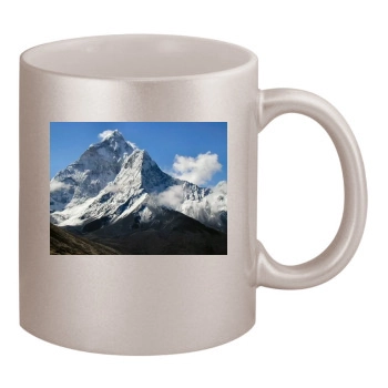 Volcanoes 11oz Metallic Silver Mug