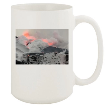 Volcanoes 15oz White Mug