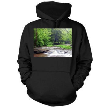 Waterfalls Mens Pullover Hoodie Sweatshirt