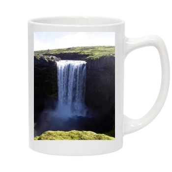 Waterfalls 14oz White Statesman Mug