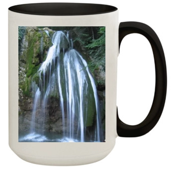 Waterfalls 15oz Colored Inner & Handle Mug