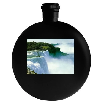 Waterfalls Round Flask