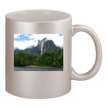 Waterfalls 11oz Metallic Silver Mug