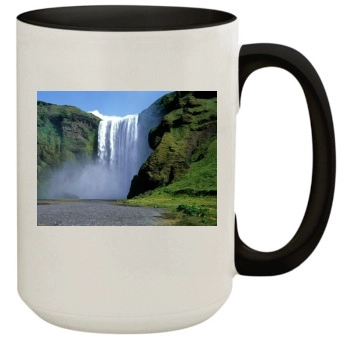 Waterfalls 15oz Colored Inner & Handle Mug