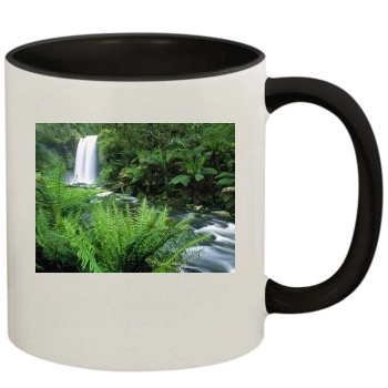 Waterfalls 11oz Colored Inner & Handle Mug