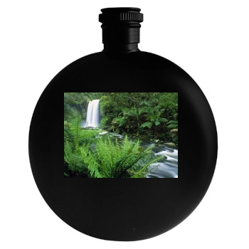 Waterfalls Round Flask