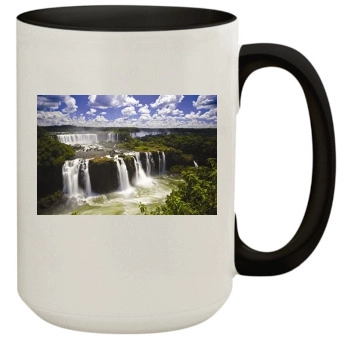 Waterfalls 15oz Colored Inner & Handle Mug