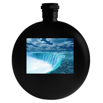 Waterfalls Round Flask