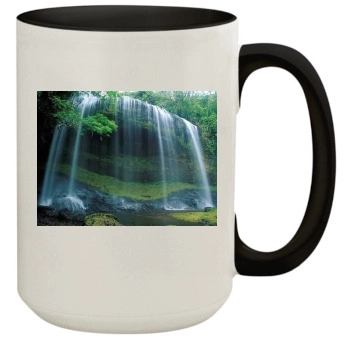 Waterfalls 15oz Colored Inner & Handle Mug