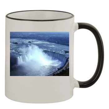 Waterfalls 11oz Colored Rim & Handle Mug