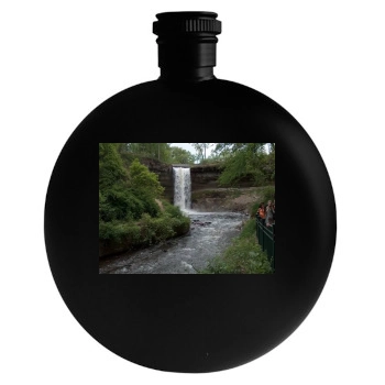 Waterfalls Round Flask