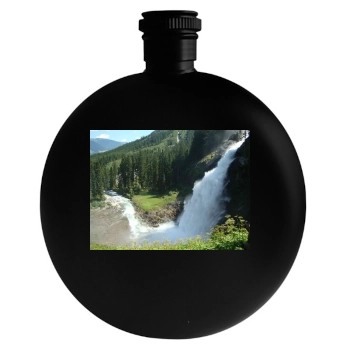 Waterfalls Round Flask