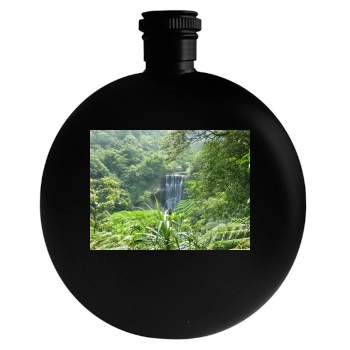 Waterfalls Round Flask