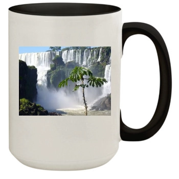 Waterfalls 15oz Colored Inner & Handle Mug