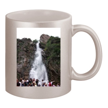 Waterfalls 11oz Metallic Silver Mug