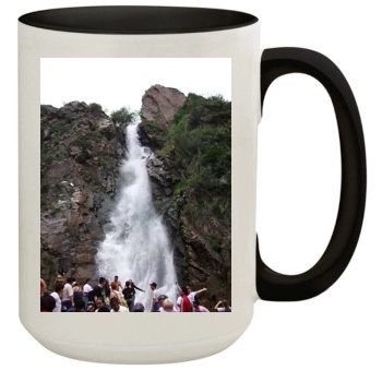 Waterfalls 15oz Colored Inner & Handle Mug