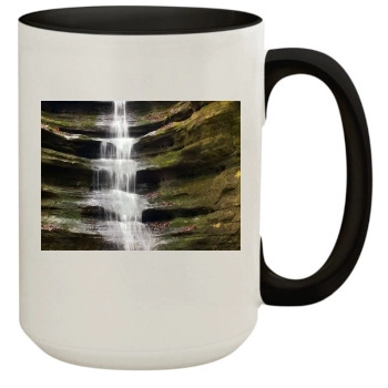 Waterfalls 15oz Colored Inner & Handle Mug