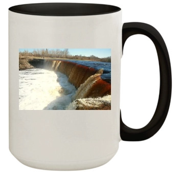 Waterfalls 15oz Colored Inner & Handle Mug