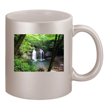 Waterfalls 11oz Metallic Silver Mug