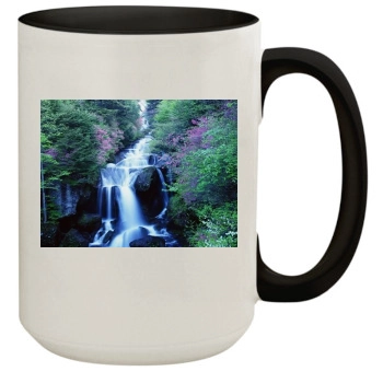 Waterfalls 15oz Colored Inner & Handle Mug