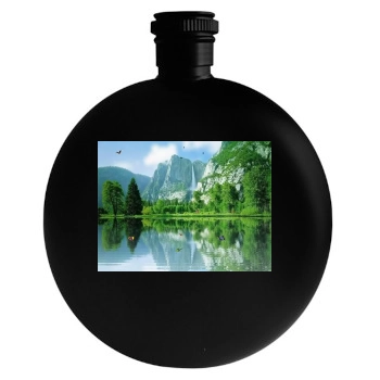 Waterfalls Round Flask