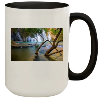 Waterfalls 15oz Colored Inner & Handle Mug