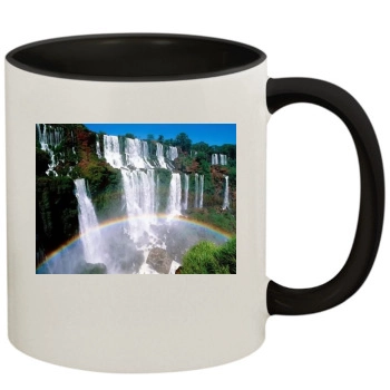 Waterfalls 11oz Colored Inner & Handle Mug