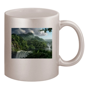 Waterfalls 11oz Metallic Silver Mug