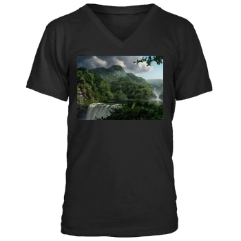 Waterfalls Men's V-Neck T-Shirt