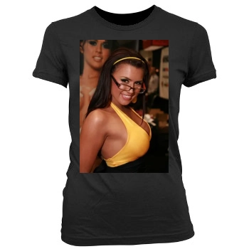 Eva Angelina Women's Junior Cut Crewneck T-Shirt